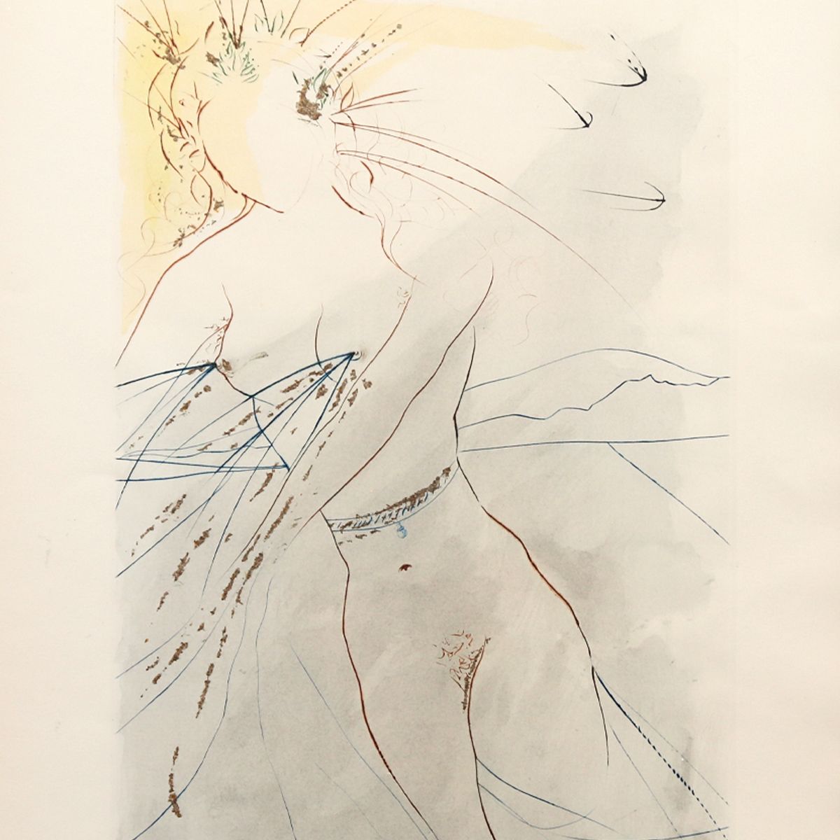 Salvador Dali- Original Lithograph "Thou Art Fair"