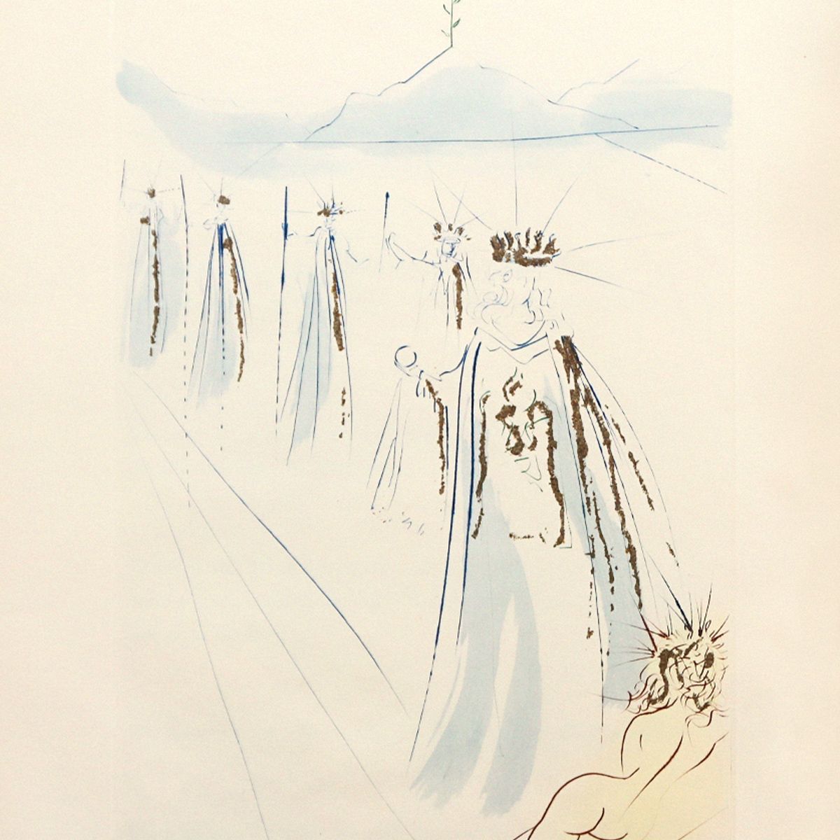 Salvador Dali- Original Lithograph "The King's Train"