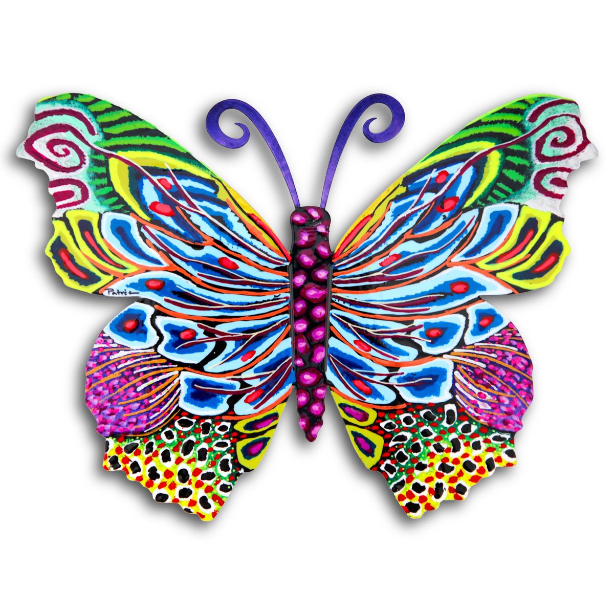 Patricia Govezensky- Original Painting on Cutout Steel "Butterfly"
