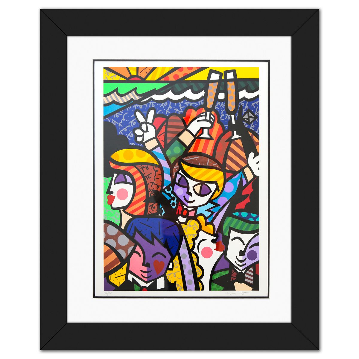 Romero Britto- Serigraph "Celebration"