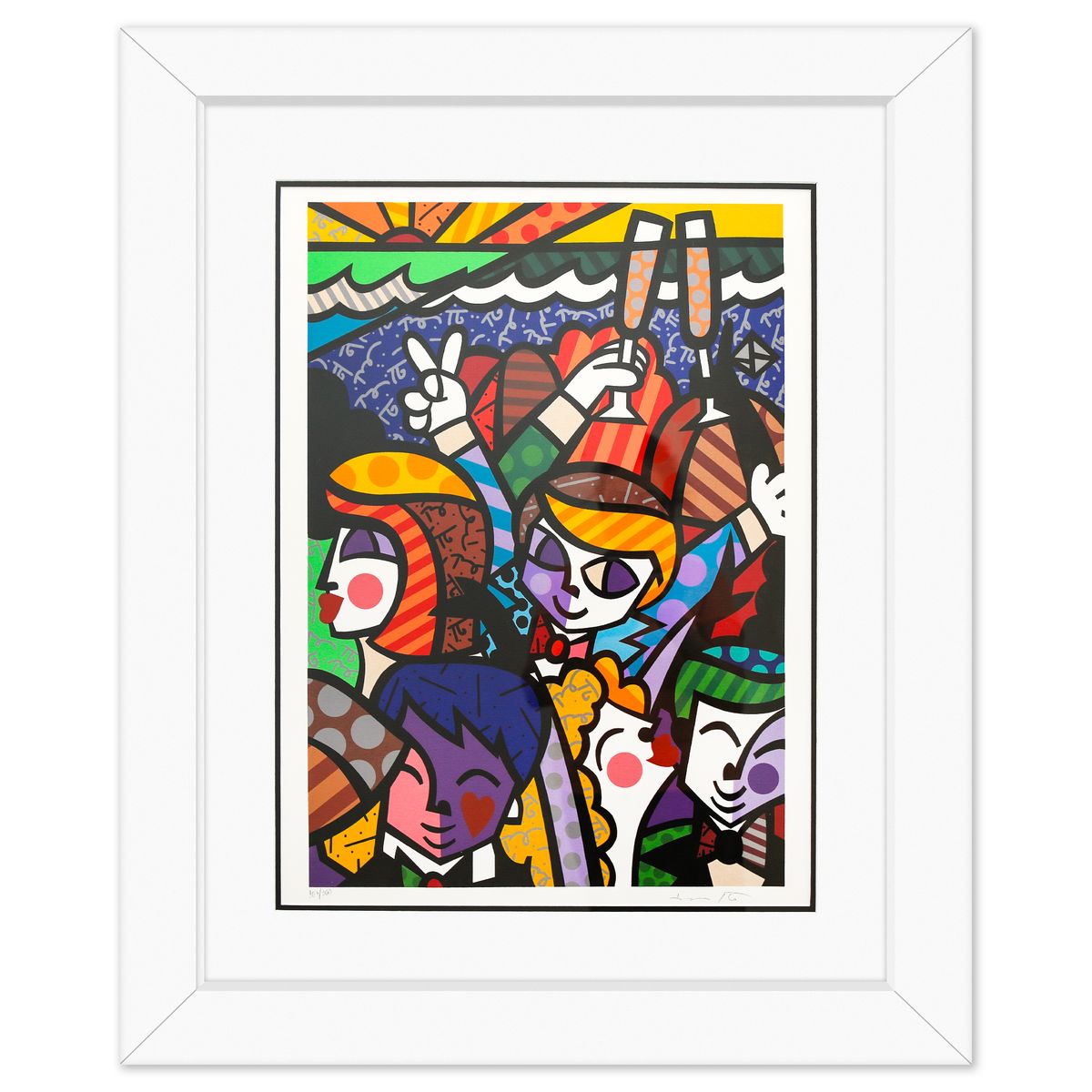 Romero Britto- Serigraph "Celebration"