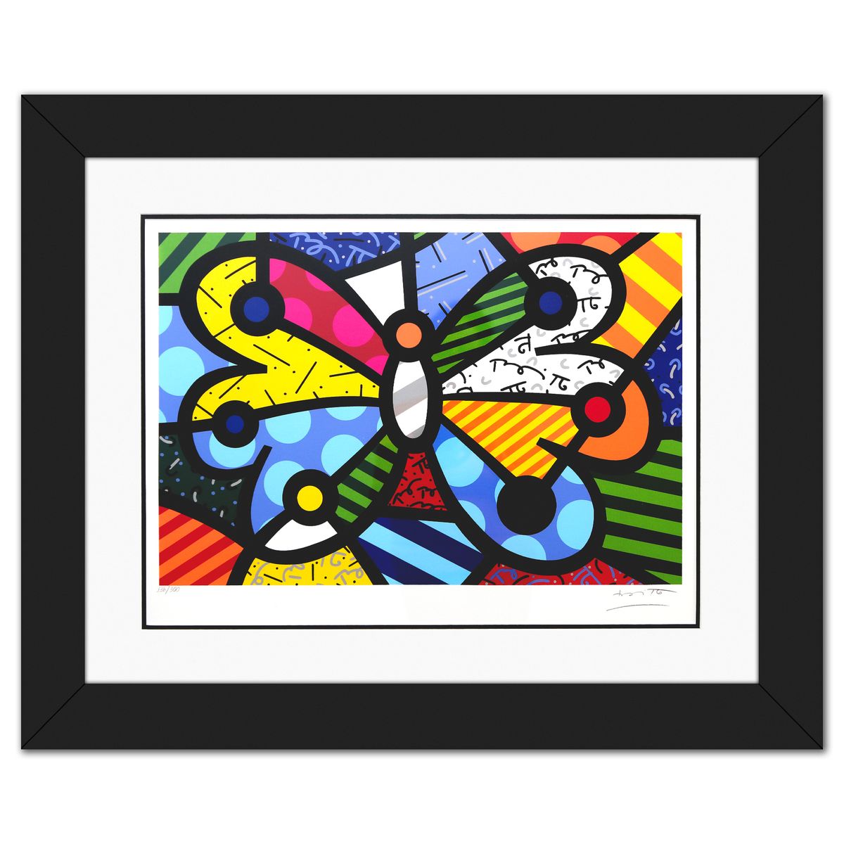 Romero Britto- Serigraph "Garden Butterfly"