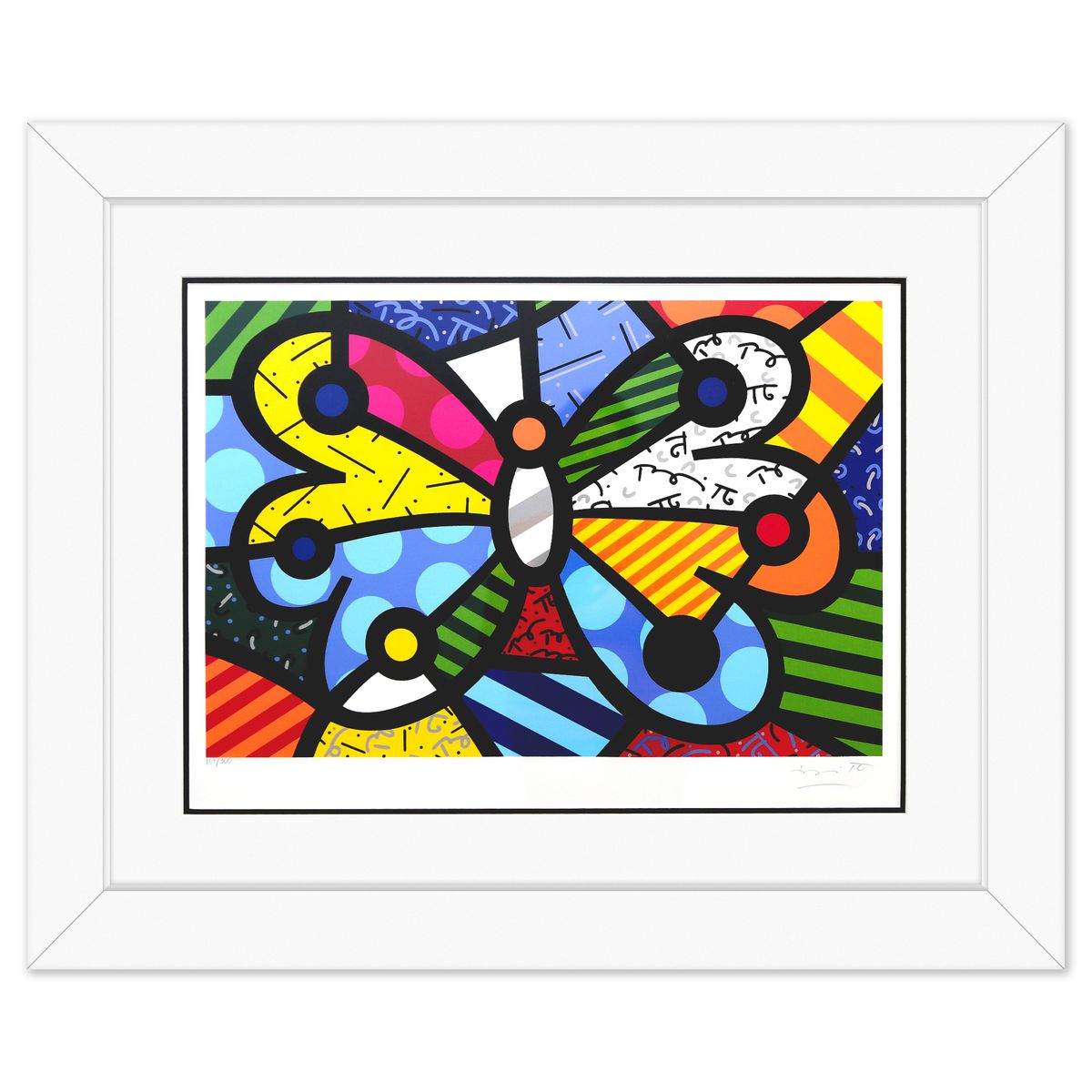 Romero Britto- Serigraph "Garden Butterfly"