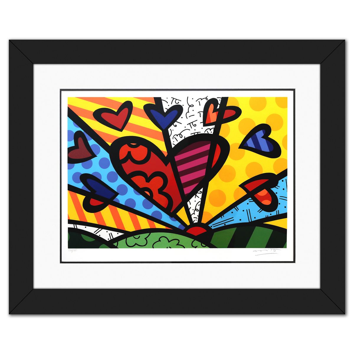 Romero Britto- Serigraph "A New Day"