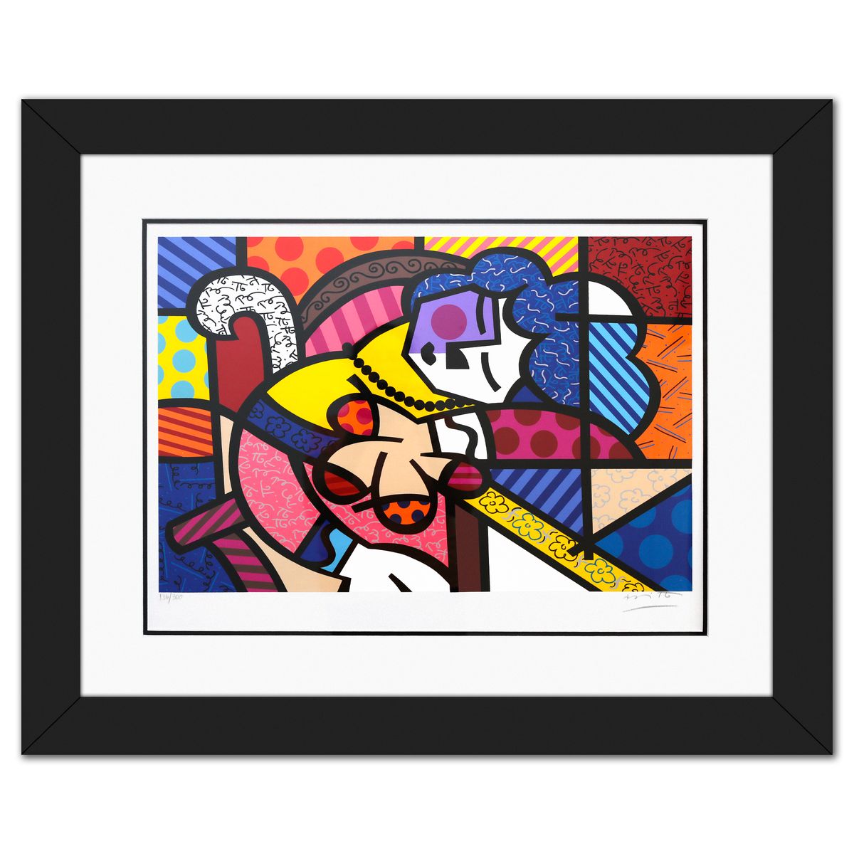 Romero Britto- Serigraph "Penelope of Modern Day"