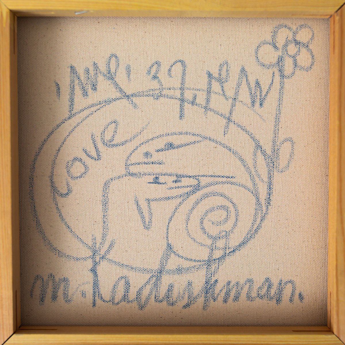 Menashe Kadishman- Original Acrylic on Canvas "Untitled"