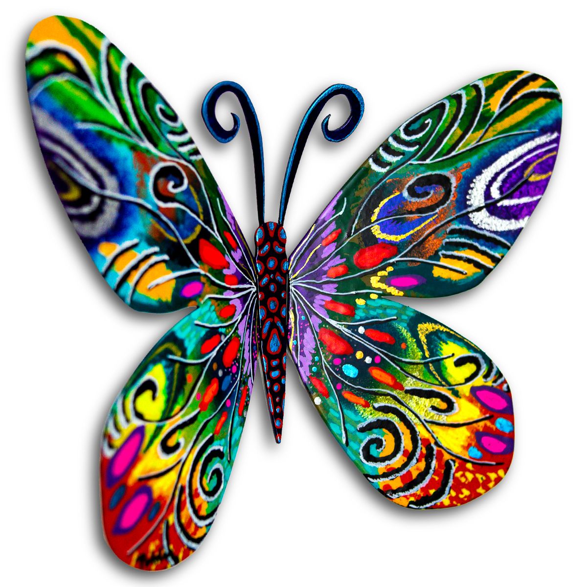 Patricia Govezensky- Original Painting on Cutout Steel "Butterfly"