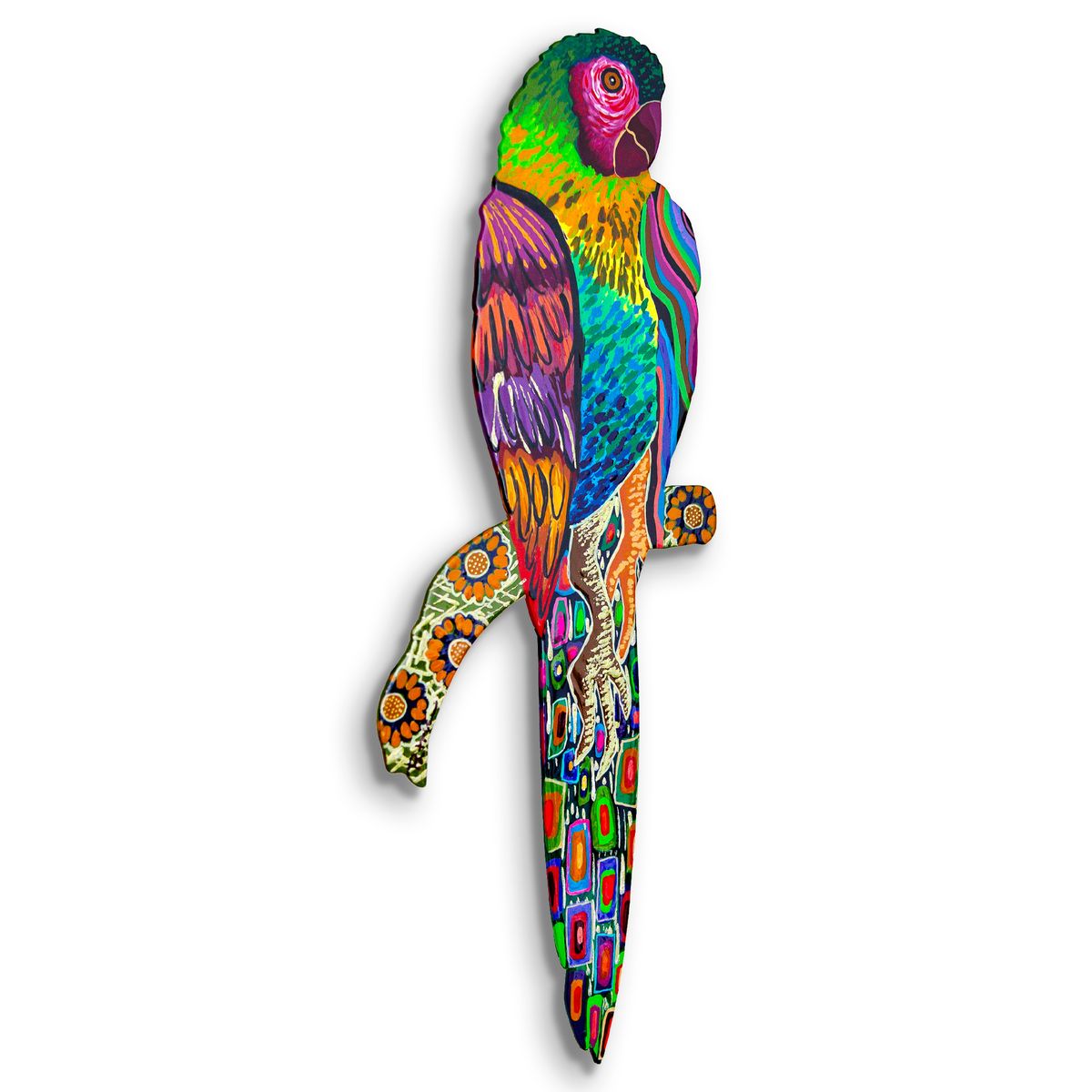 Patricia Govezensky- Original Painting on Laser Cut Steel "Moment of Peace"