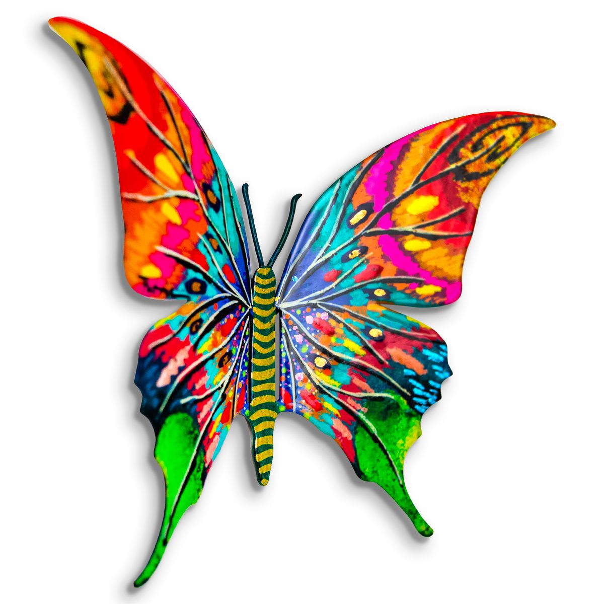 Patricia Govezensky- Original Painting on Cutout Steel "Butterfly"