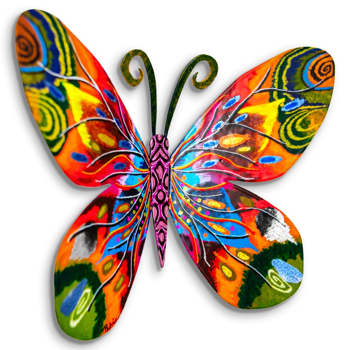 Patricia Govezensky- Original Painting on Cutout Steel "Butterfly"