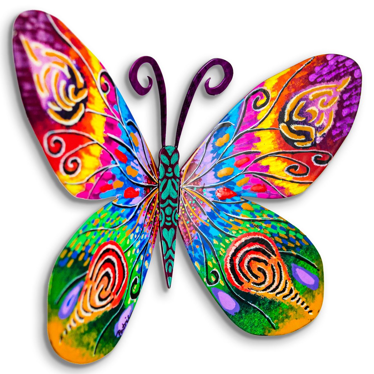 Patricia Govezensky- Original Painting on Cutout Steel "Butterfly"