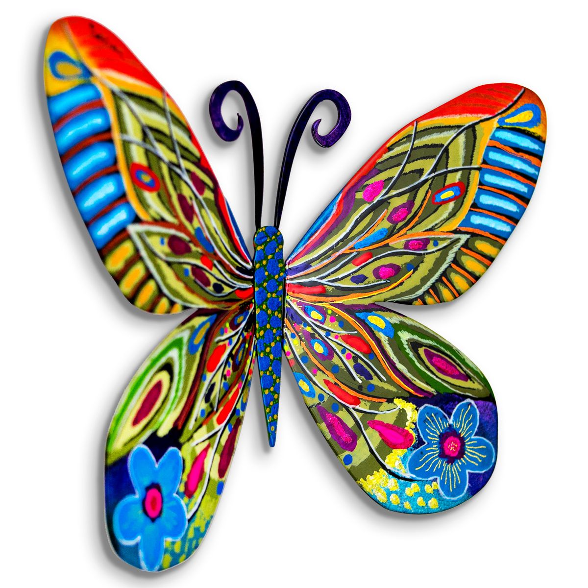 Patricia Govezensky- Original Painting on Cutout Steel "Butterfly"