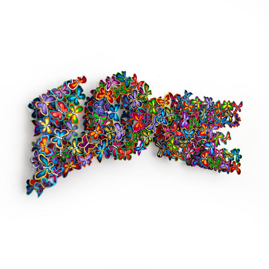 Patricia Govezensky- Original Painting on Cutout Steel "L O V E"