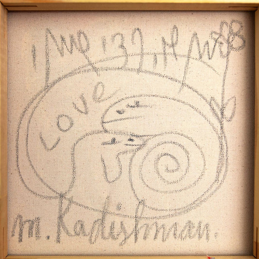 Menashe Kadishman- Original Acrylic on Canvas "Untitled"