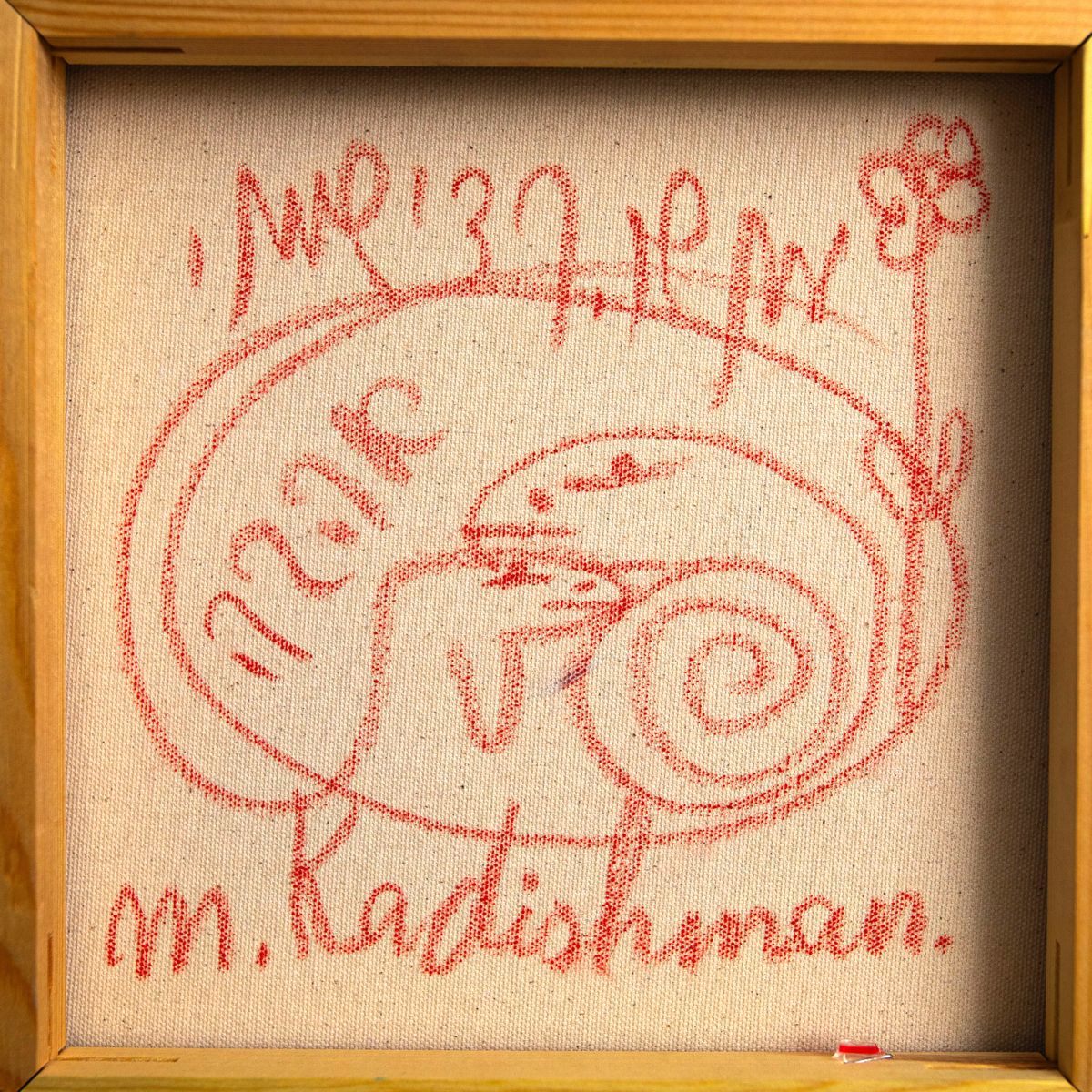 Menashe Kadishman- Original Acrylic on Canvas "Untitled"