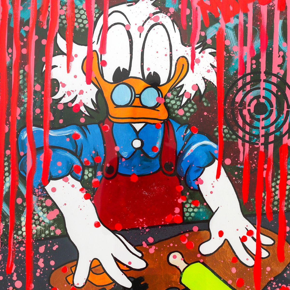 Nastya Rovenskaya- Original Mixed Media on Deckle Edge Paper "Making Dough"