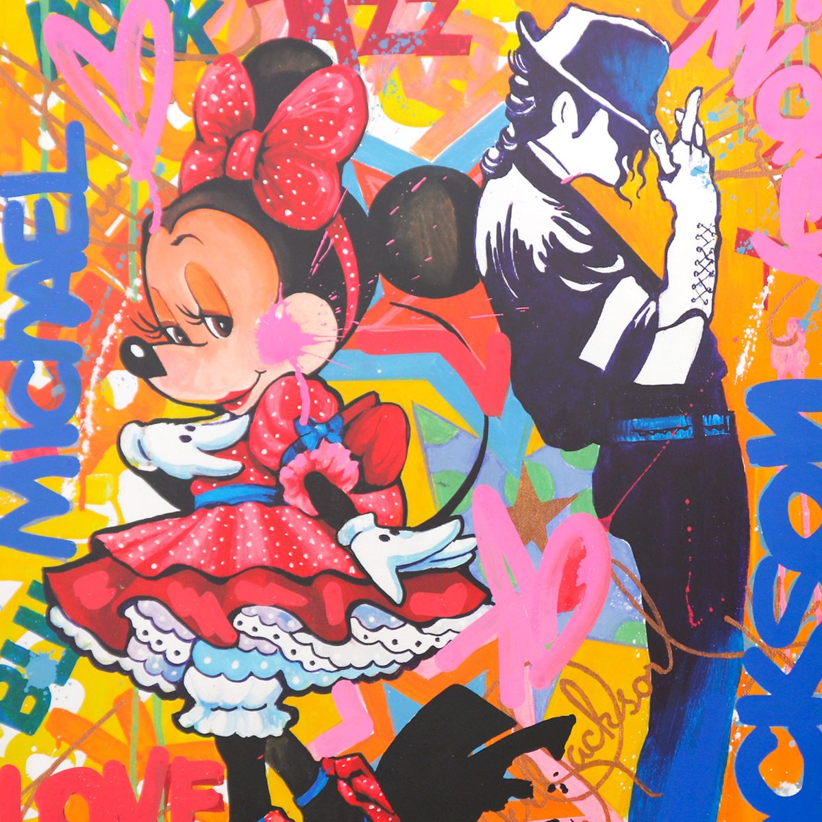 Nastya Rovenskaya- Original Mixed Media on Deckle Edge Paper "Back To Back"