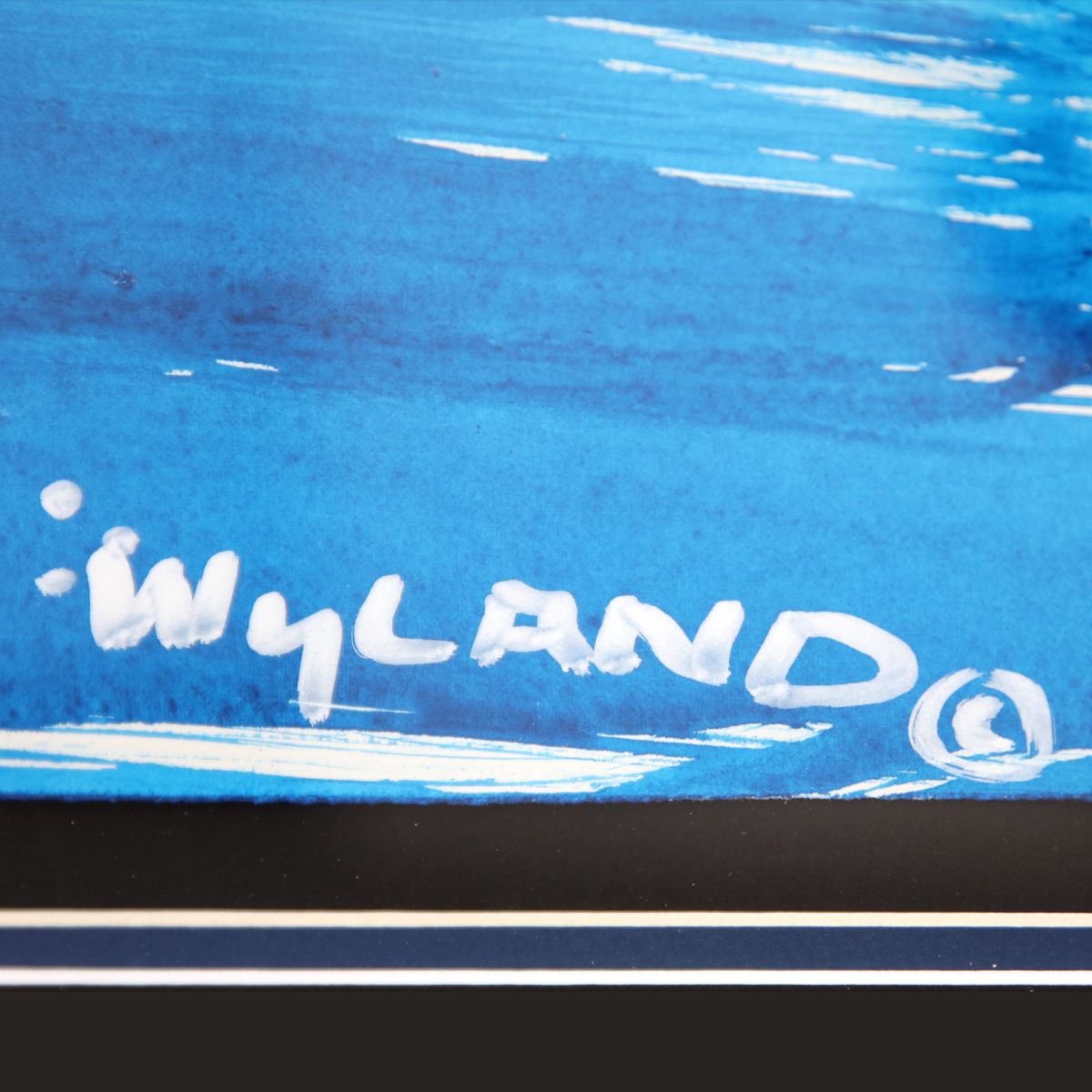 Wyland- Original Sumi Ink Painting "Dolphin Jumping"