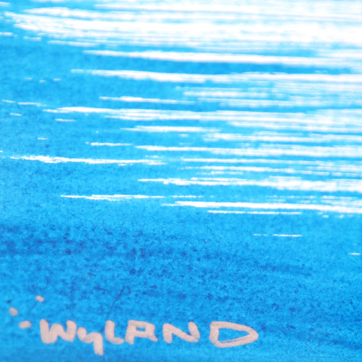 Wyland- Original Watercolor Painting on Deckle Edge Paper "Palm Trees"