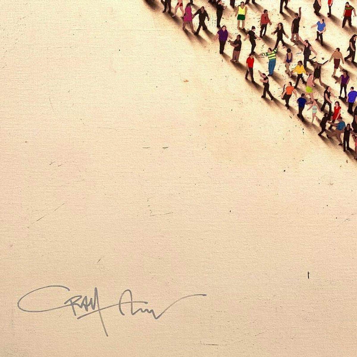 Craig Alan, "Populus: Summer Love" Framed, Hand Signed Limited Edition Canvas with Letter of Authenticity.