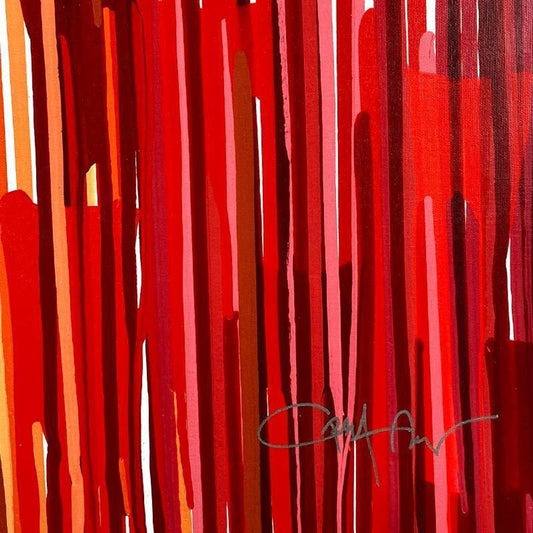 Craig Alan, "Populus: Rainbow Effect" Framed, Hand Signed Limited Edition Canvas with Letter of Authenticity.