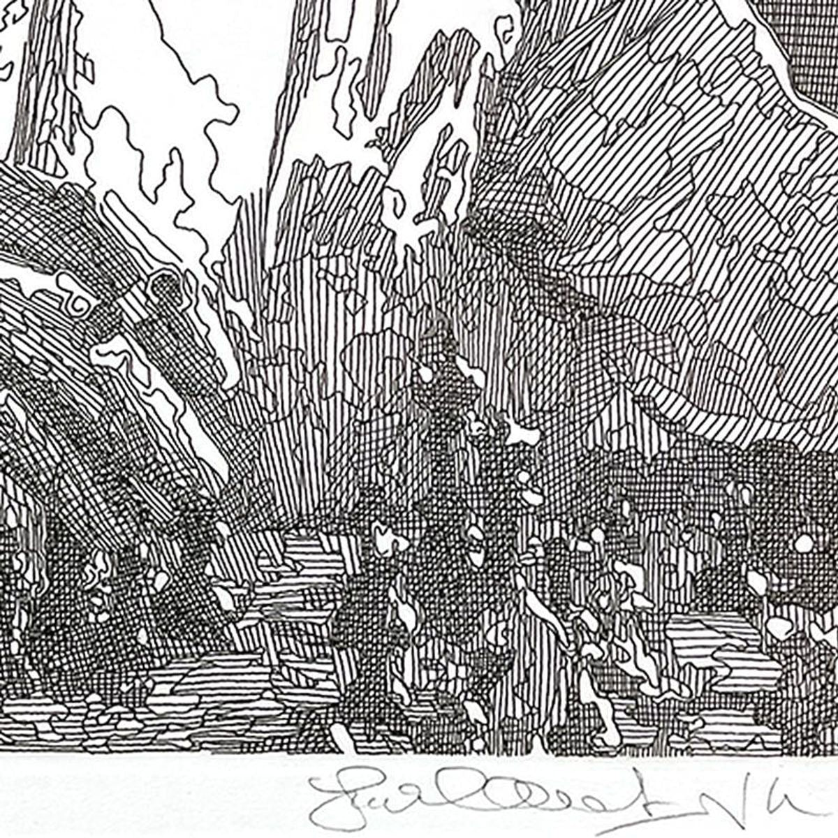 Guillaume Azoulay, "Rick's" Framed Limited Edition Etching, PP Numbered I/III and Hand Signed with Letter of Authenticity.