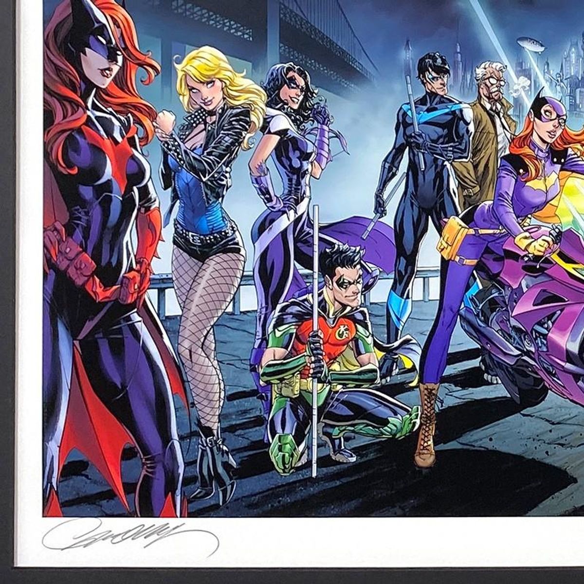 J. Scott Campbell, "Batman #50" Framed Limited Edition, PP Numbered 3/4 and Hand Signed with Letter of Authenticity.