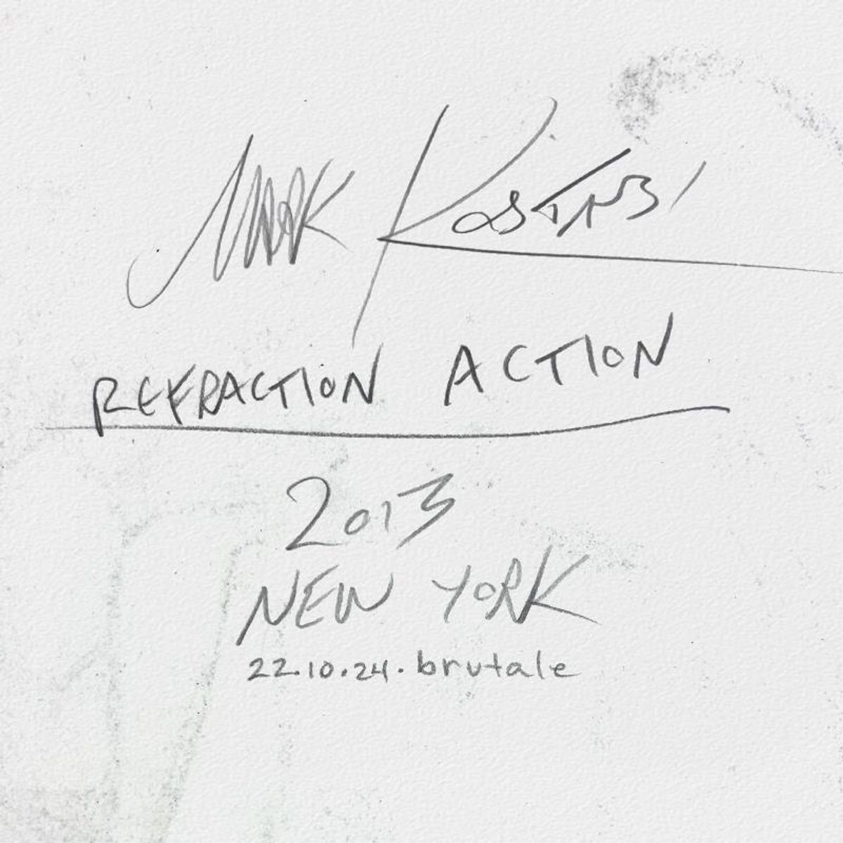 Mark Kostabi, "Refraction Action" Framed Original Drawing on Paper, Hand Signed with Certificate of Authenticity