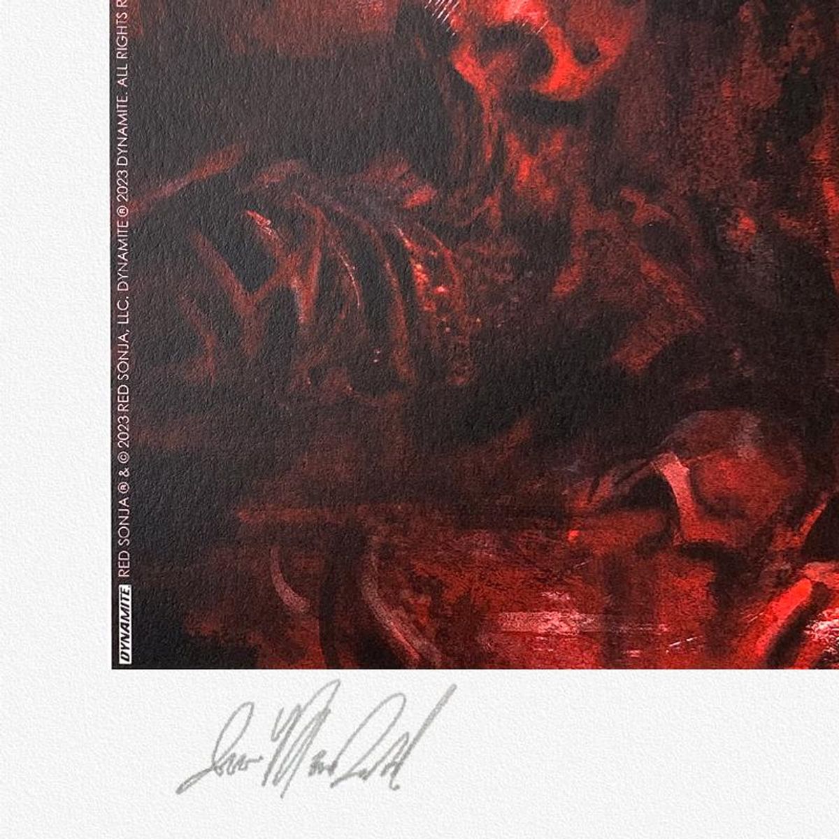 Ian MacDonald, "Red Sonja: Long Live the Queen" Limited Edition, PP Numbered 3/4 and Signed with Letter of Authenticity.
