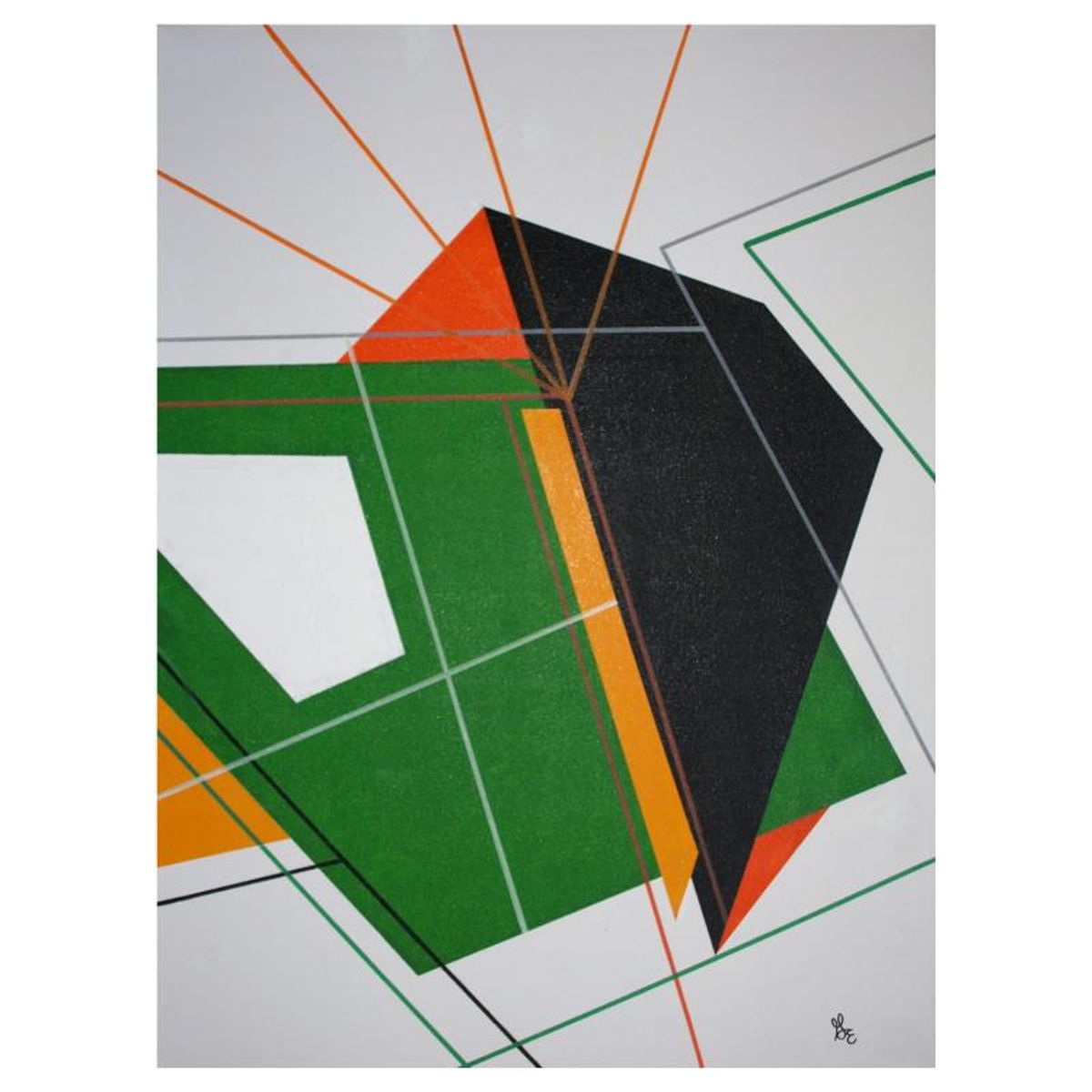 George Marlowe, "Cudda Bin Plaid" Original Acrylic Painting on Gallery Wrapped Canvas, Hand Signed with Letter of Authenticity
