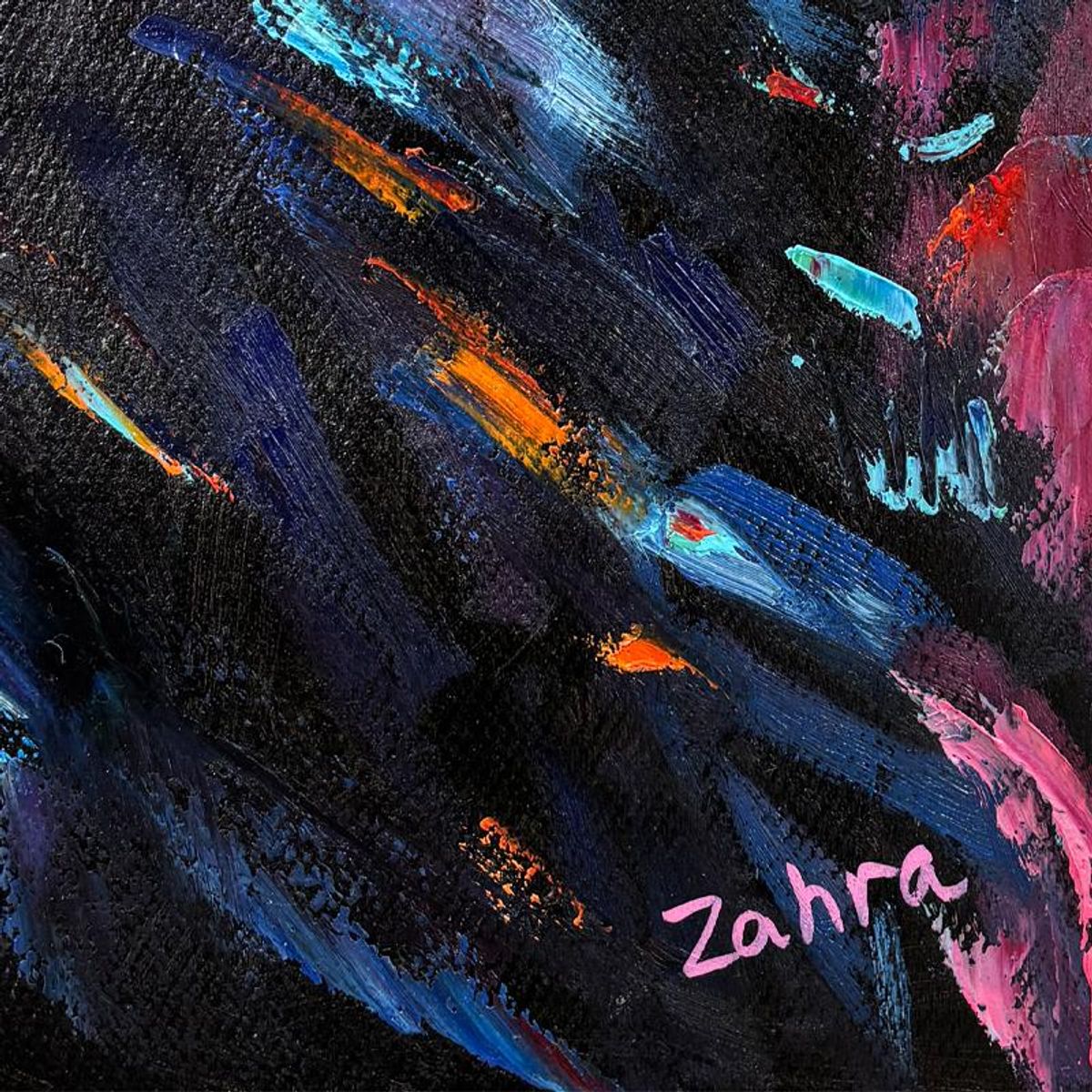 Zahra, Original Acrylic Painting on Canvas, Hand Signed with Letter of Authenticity.