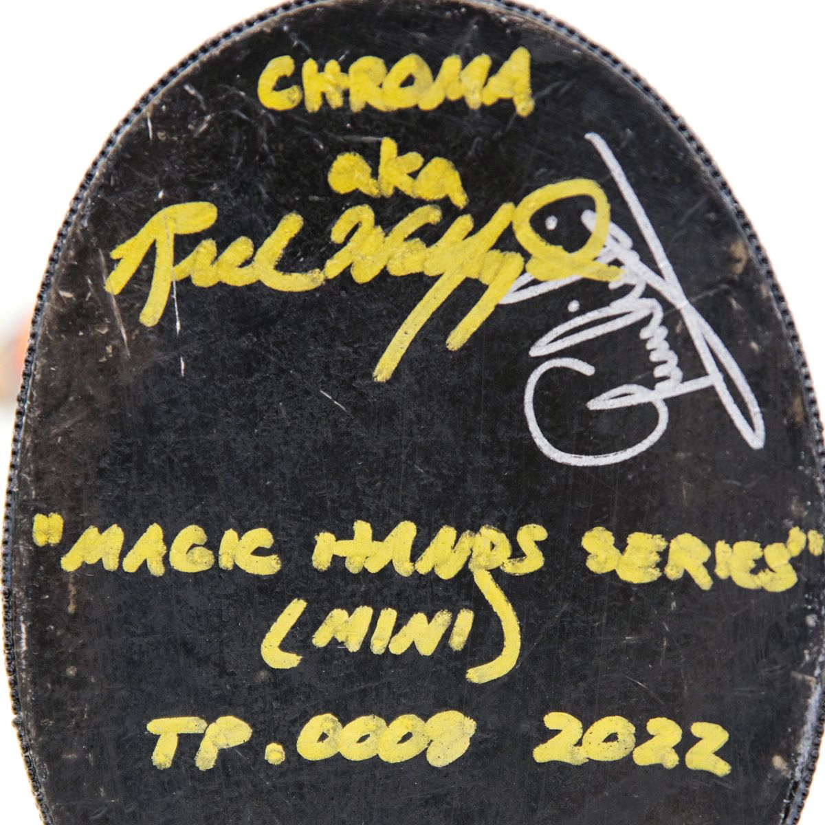 CHROMA aka Rick Wolfryd- Original Mixed Media Sculpture "Magic Hands series mini"