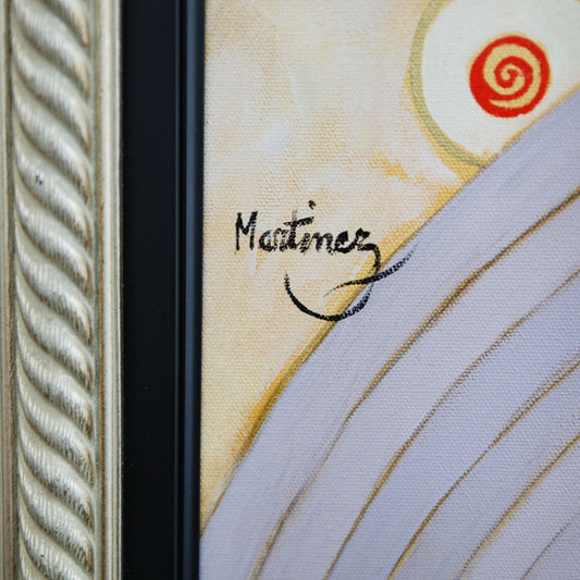 Loppo Martinez- Mixed Media on Canvas "Demi-Masque"