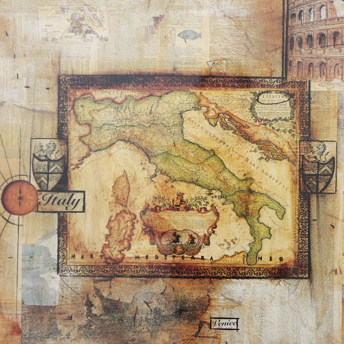 Zelda Minkist- Offset Lithograph "Italian Excursion"