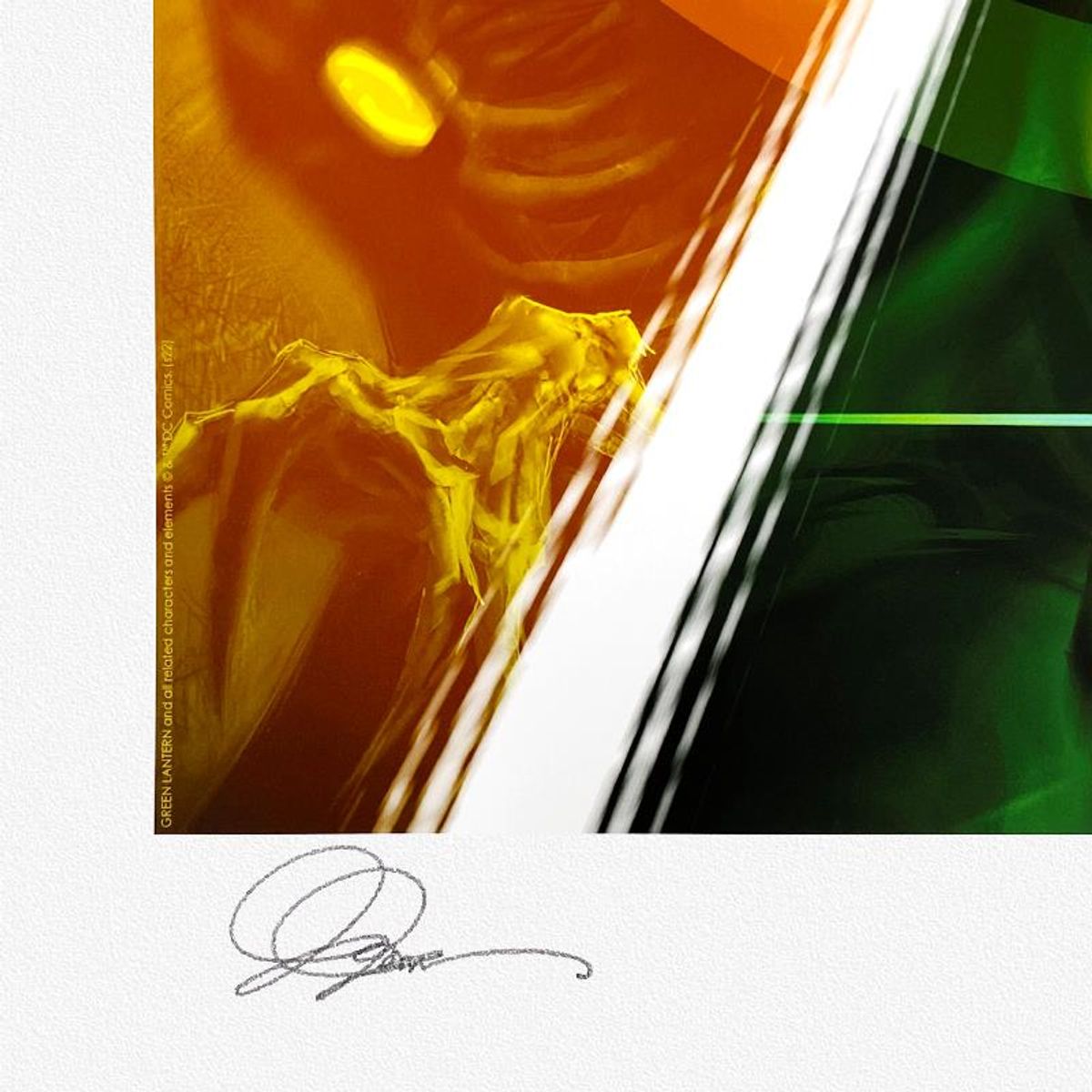 DC Comics & Alex Garner, "Green Lantern: Brightest Day" Limited Edition, PP Numbered 3/4 and Signed with Letter of Authenticity.