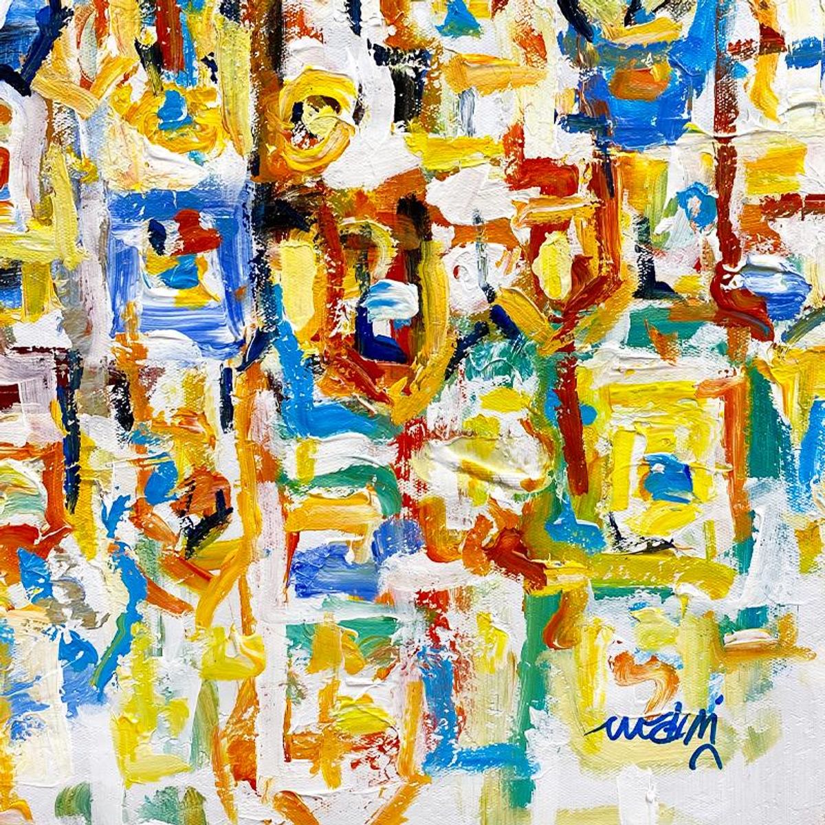 Mani, Original Acrylic Painting on Canvas, Hand Signed with Letter of Authenticity.