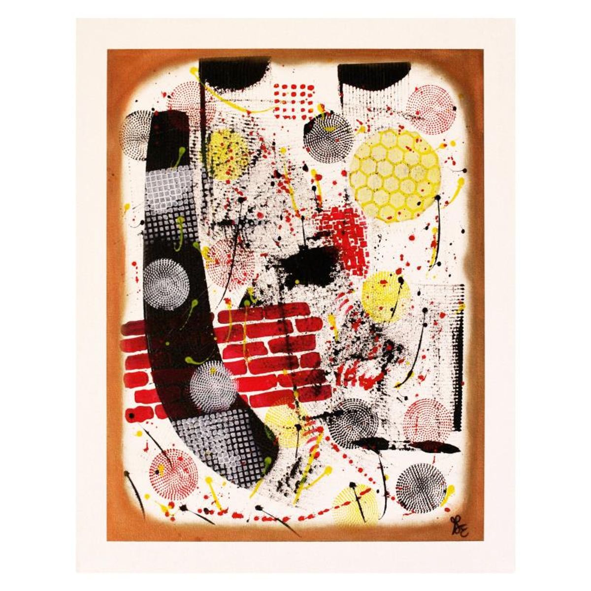 George Marlowe, "Another Brick in the Wall" Original Acrylic Painting on Gallery Wrapped Canvas, Hand Signed with Letter of Authenticity