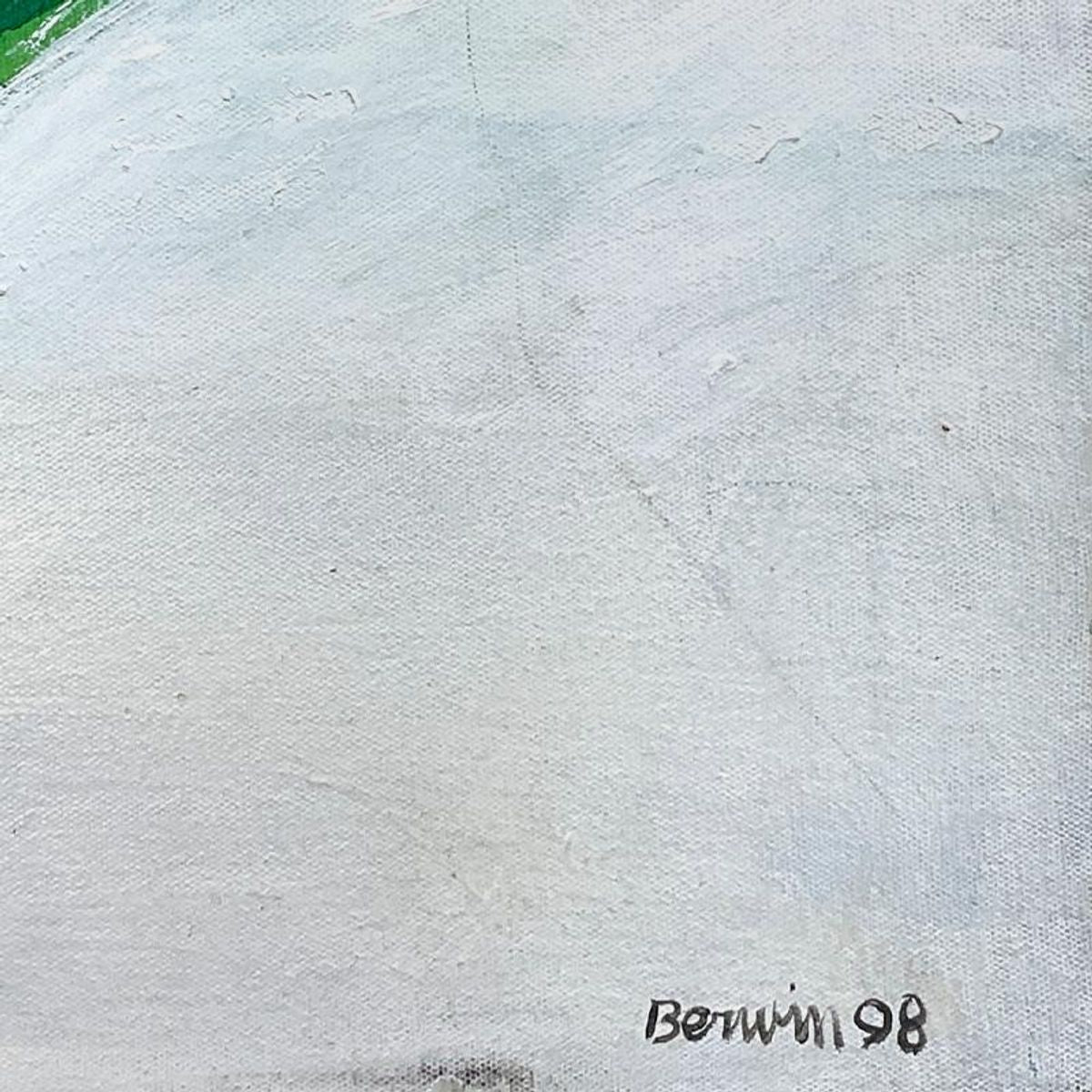 Milton Berwin (1925-2023), Original Painting on Canvas (14" x 28"), Dated 1998 and Hand Signed with Letter of Authenticity.