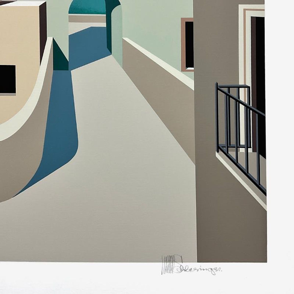 William Schlesinger (1915-2011), "Overpass" Limited Edition Serigraph, Numbered 11/295 and Hand Signed with Letter of Authenticity