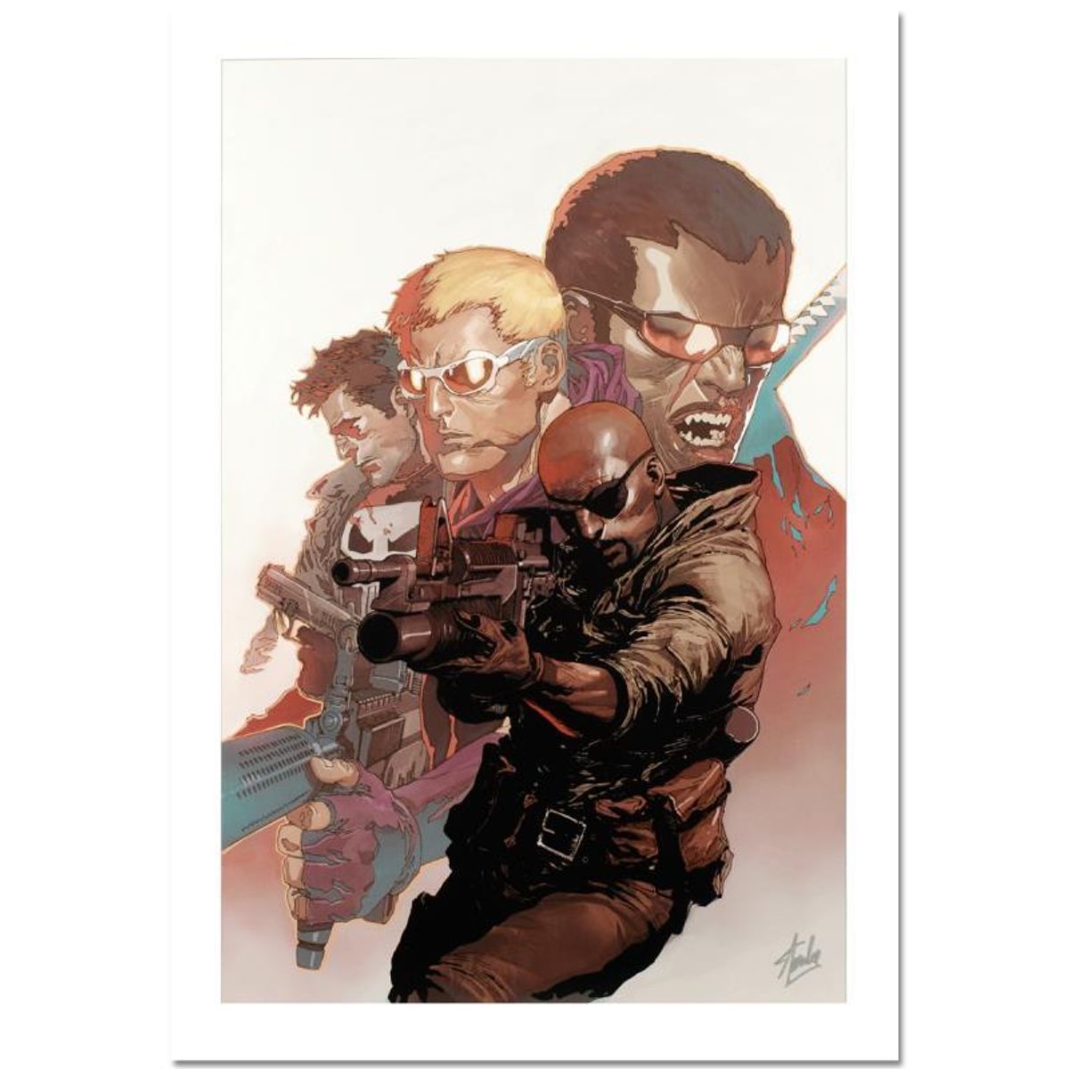 Stan Lee Signed, Marvel Comics "Ultimate Avengers Vs. New Ultimates #4" Limited Edition Canvas, Numbered 2/10 with Certificate of Authenticity.
