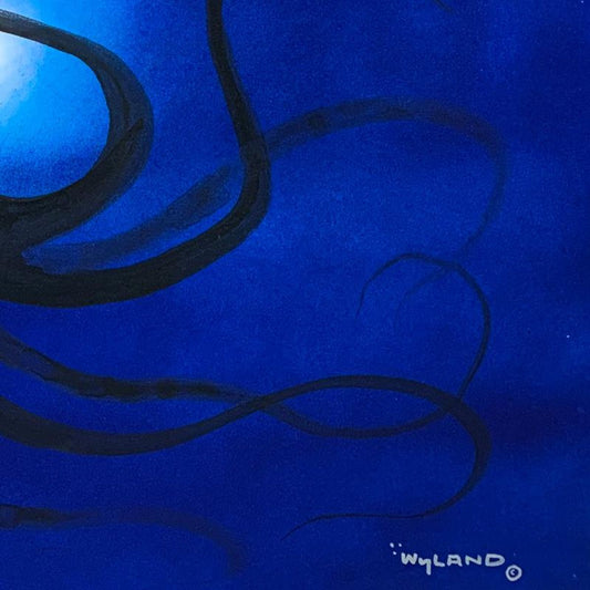 Wyland, Framed Original Painting on Canvas, Hand Signed by the artist and with a letter of authenticity.