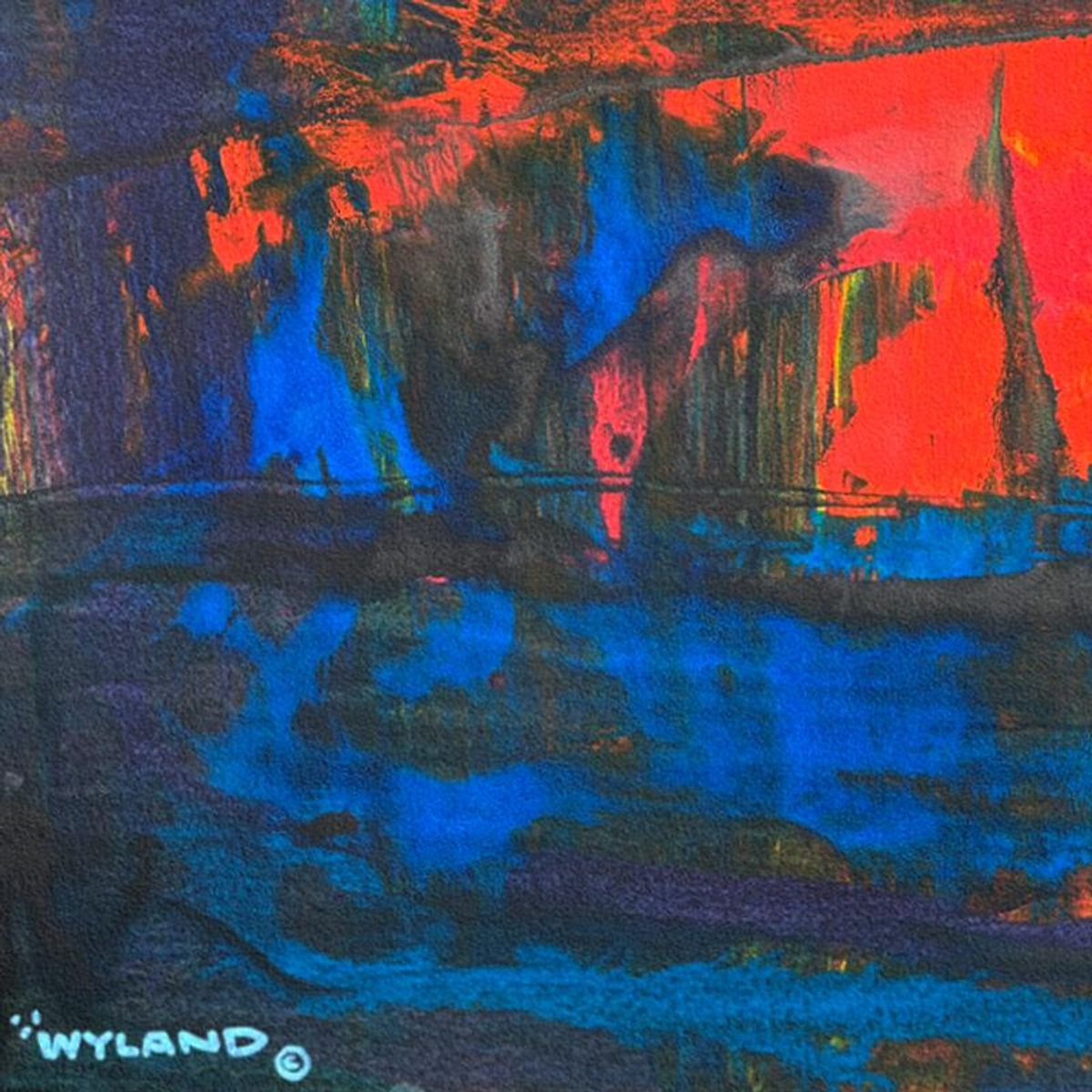 Wyland, Framed Original Watercolor Painting, Hand Signed with Letter of Authenticity.