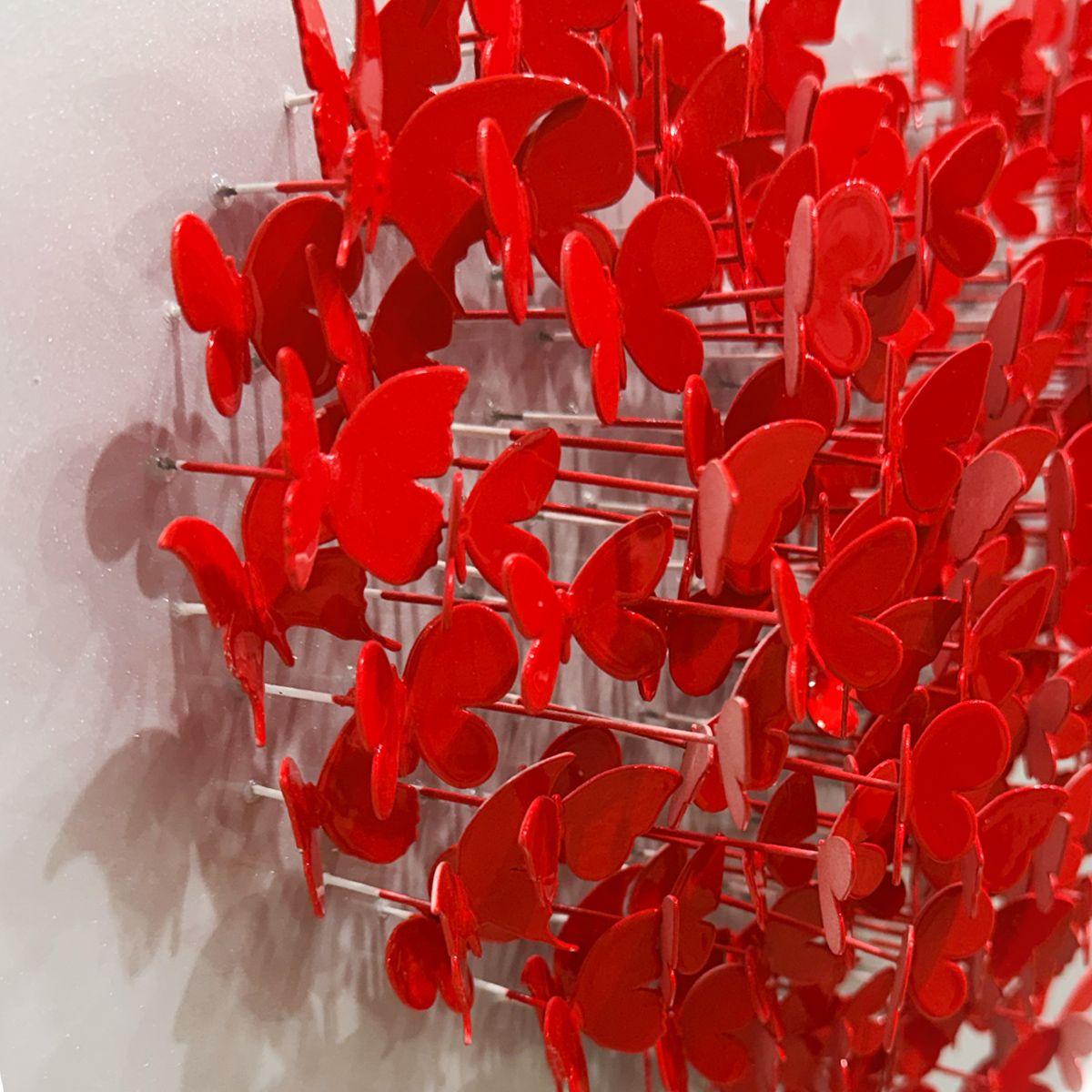 Patricia Govezensky- Original 3D Metal Art on Wood "Heart"
