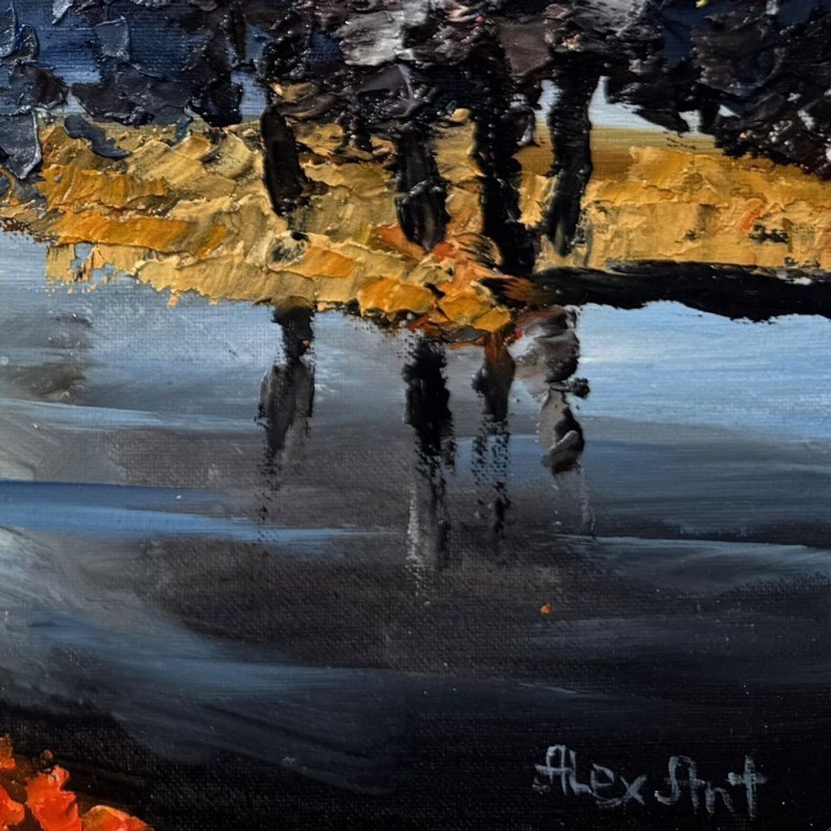 Alexander Antanenka, "Happy Along" Hand Signed Original Painting on Canvas with Letter of Authenticity.