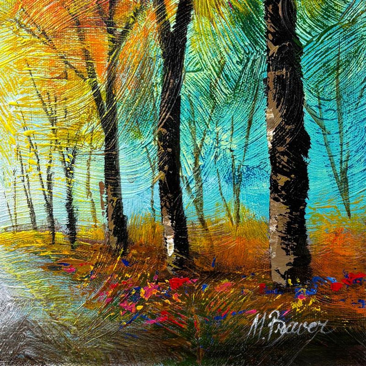 Mark Braver, Original Acrylic Painting on Canvas, Hand Signed with Letter of Authenticity.