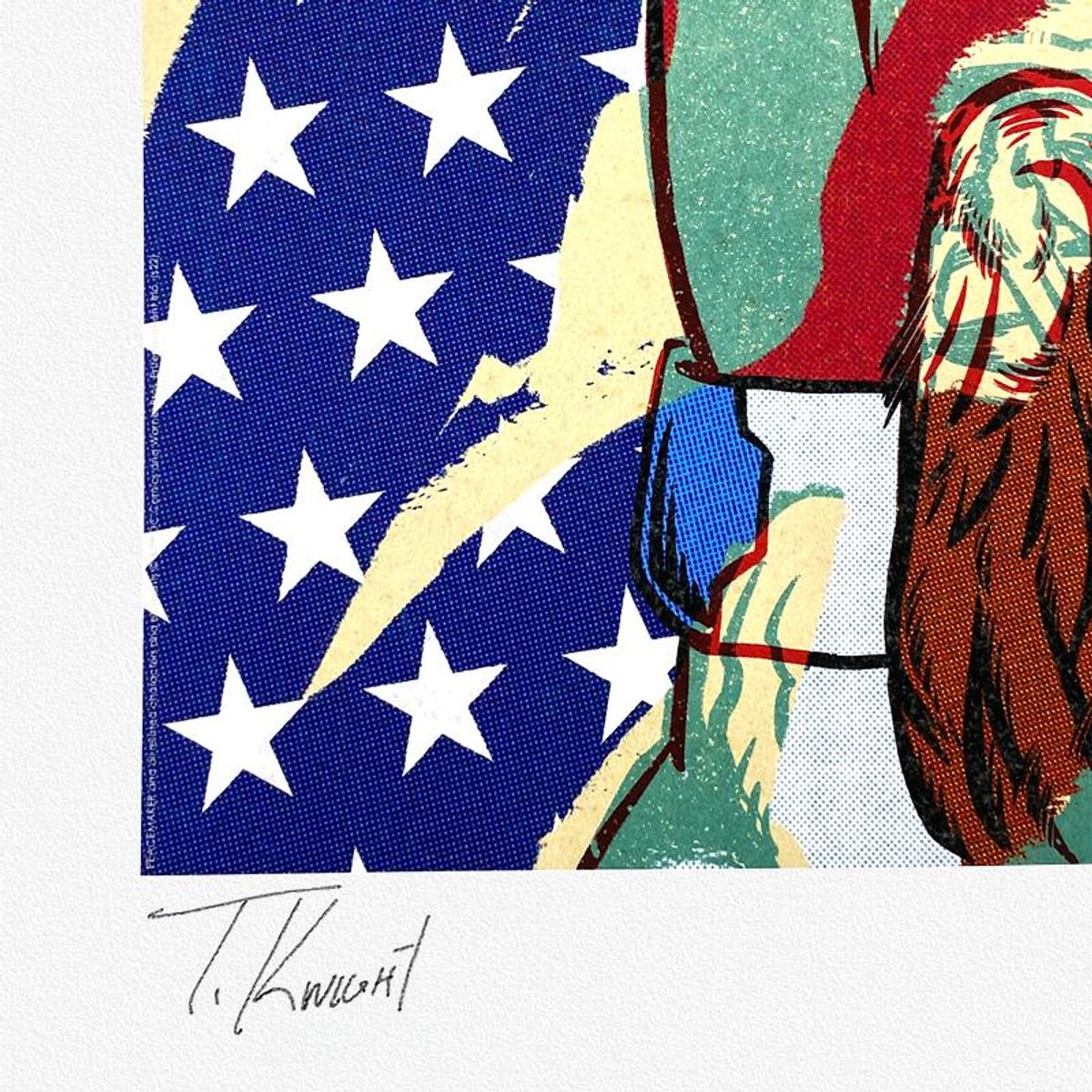 DC Comics & Travis Knight, "Peacemaker" Limited Edition, PP Numbered 3/4 and Signed with Letter of Authenticity.