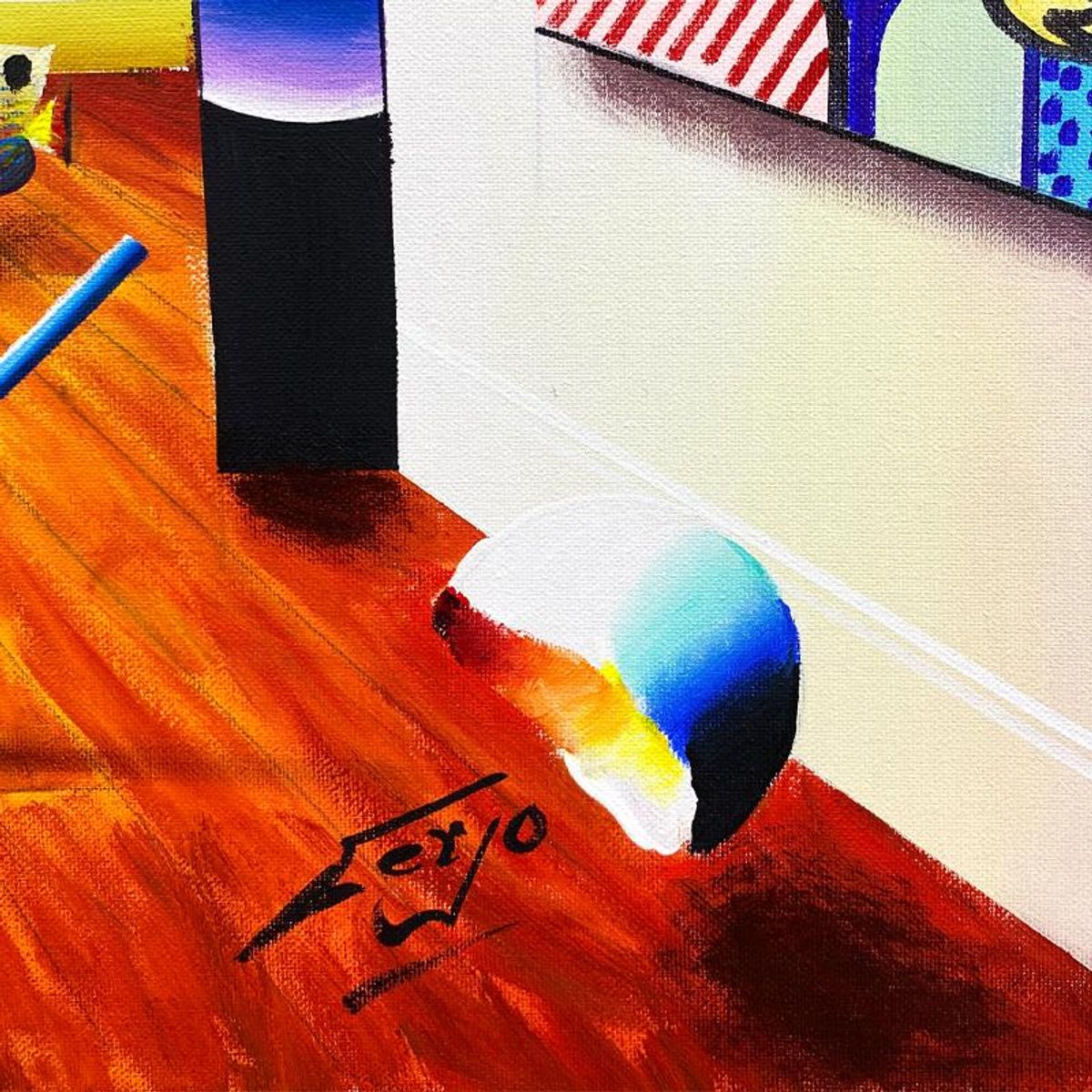 Ferjo, Original Oil Painting on Canvas, Hand Signed with Letter of Authenticity