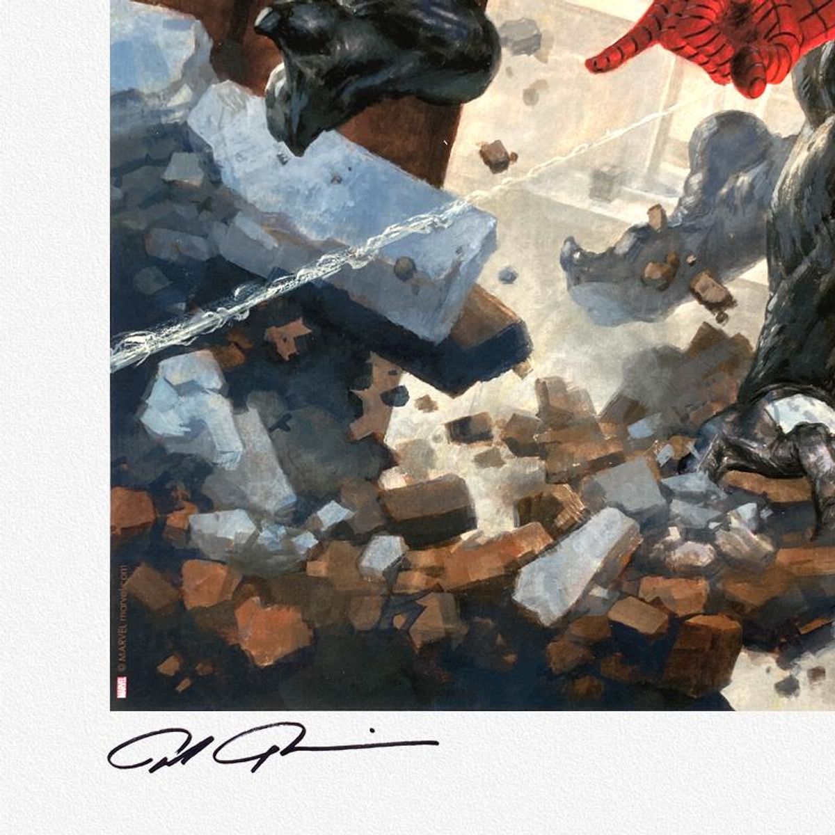 Marvel Comics & Paolo Rivera, "Spider-Man vs Venom and Carnage" Limited Edition, PP Numbered 3/4 and Hand Signed with Letter of Authenticity.