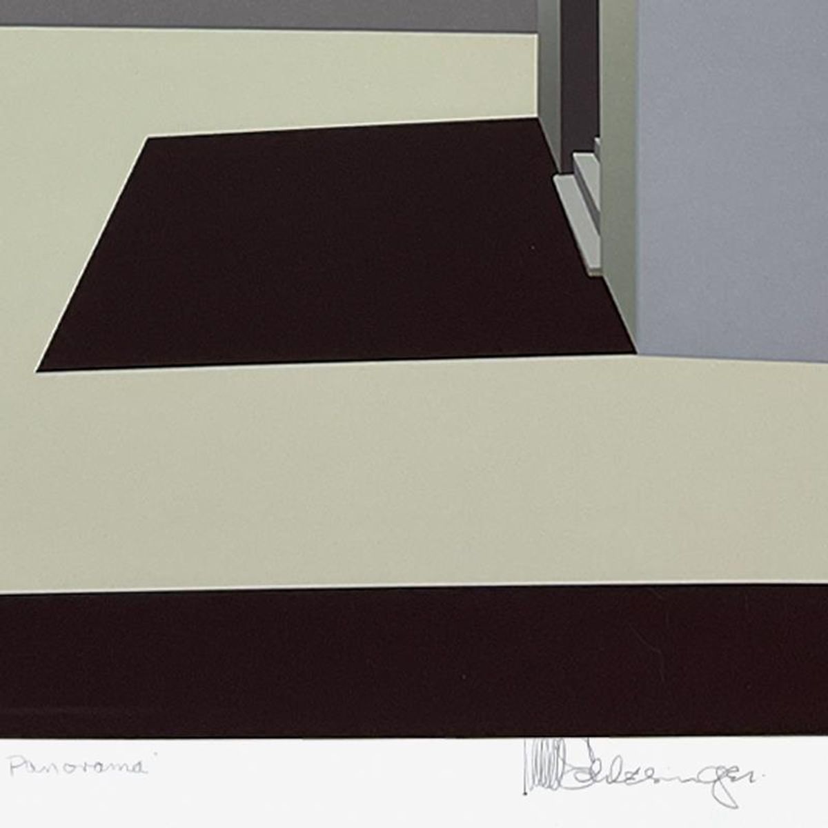 William Schlesinger (1915-2011), "Panorama" Limited Edition Serigraph, Numbered 41/210 and Hand Signed with Letter of Authenticity (Disclaimer)