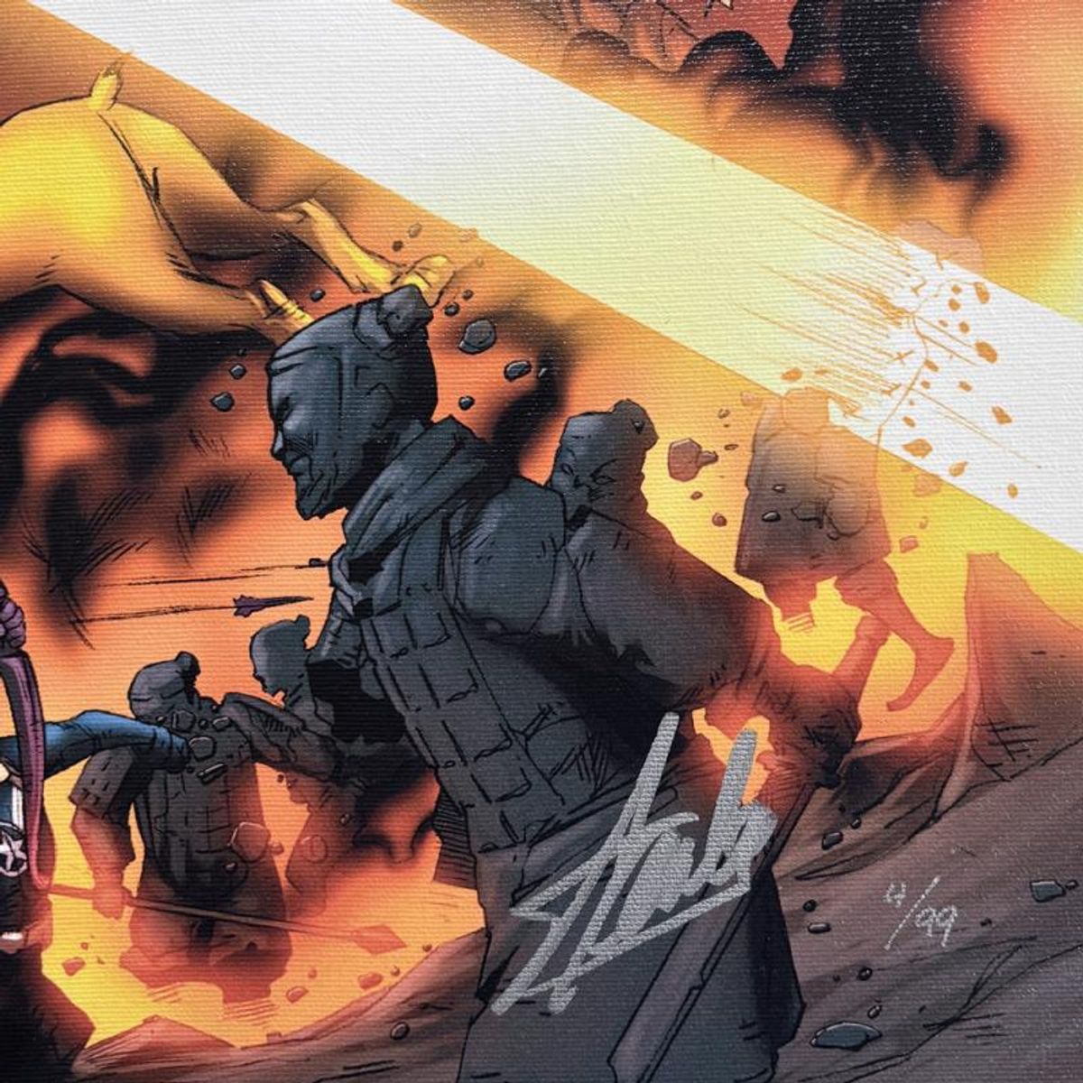 Stan Lee Signed, Marvel Comics "I Am An Avenger #4" Limited Edition Canvas, Numbered 4/99 with COA.